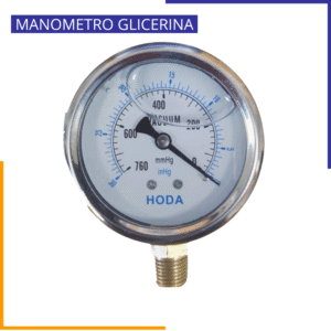 MANOMETRO GLICERINA 0 A 760 mmhg